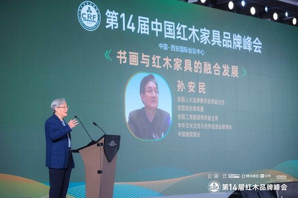 全國人大法律委員會原副主任、全國政協(xié)原常委、全國工商聯(lián)原常務副主席孫安民發(fā)表演講